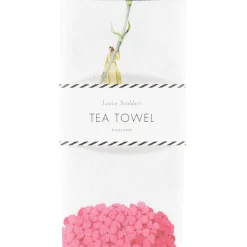 Laura Stoddart In Bloom Multi Flower Linen Union Tea Towel- Tea|Tea Towels