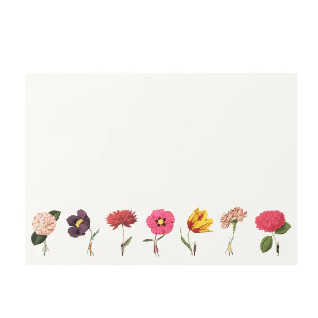 Laura Stoddart In Bloom Multi Flowers Flat Notes- Stationery