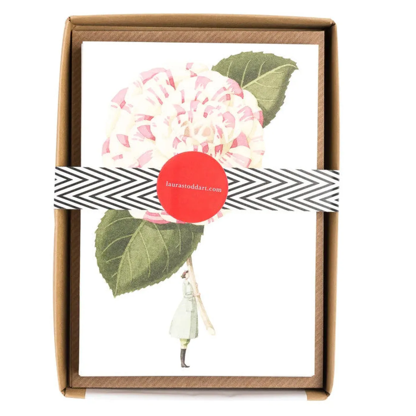 Laura Stoddart In Bloom Notecards Set 1 Flowers- Stationery