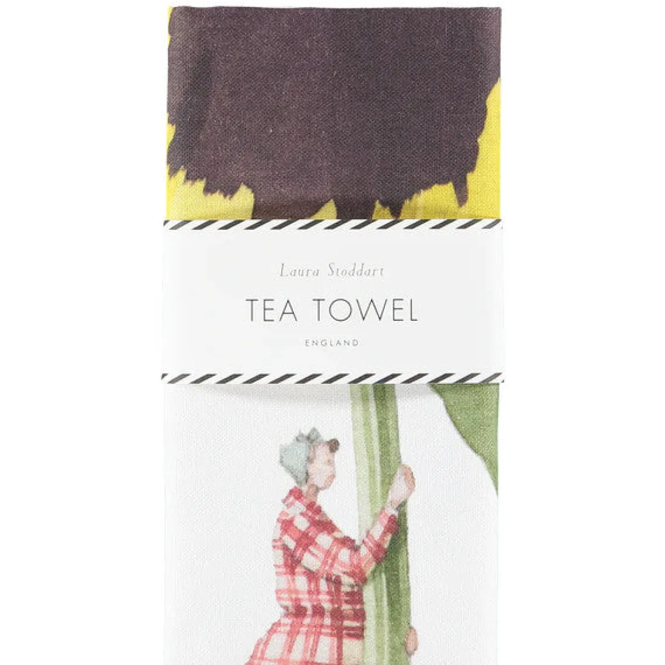 Laura Stoddart In Bloom Pansy Linen Union Tea Towel- Tea|Tea Towels