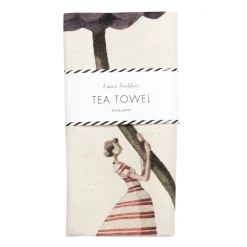 Laura Stoddart In Bloom Single Purple Dahlia Tea Towel- Tea|Tea Towels