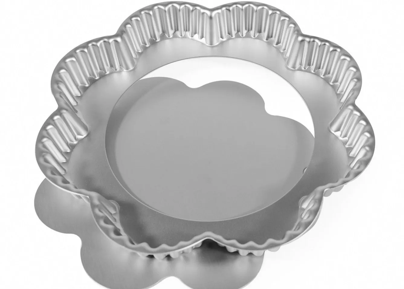 Silverwood 9 inch Petal Shaped loose based Fluted Flan Pan- Bakeware