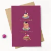Stephanie Davies Indulgent Birthday Cake Greeting Card- Greeting Cards
