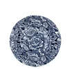 Burleigh Ink Blue Hibiscus Dinner Plate 10 1/2 in- Plates