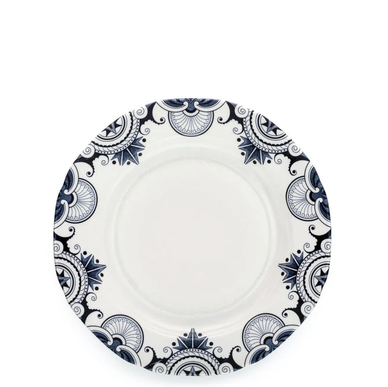 Burleigh Ink Blue Palisade Plate 8 1/2 in- Plates