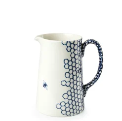 Burleigh Ink Blue Pollen Large Tankard Jug- Jugs