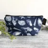 Toasted Crumpet Inky Shells (Noir) Small Makeup Bag- Bags