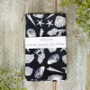 Toasted Crumpet Inky Shells (Noir) Tea Towel- Tea|Tea Towels