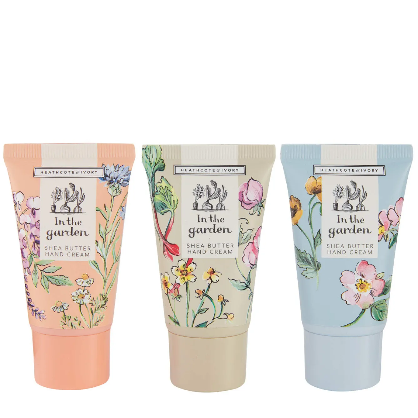 Heathcote & Ivory In The Garden Hand Cream Trio- Soaps & Lotions