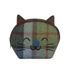 Earth Squared Bags Inveresk Autumn Tweed Cat Head Purse- Bags