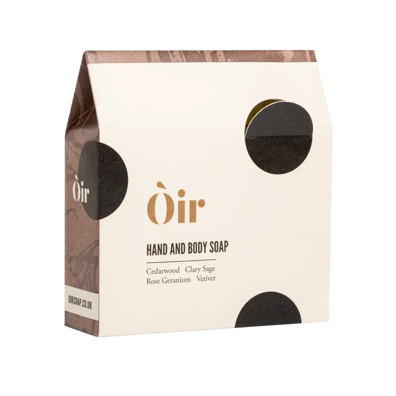 Òir Soaps Òir Cedarwood, Clary Sage, Rose Geranium, Vetiver Luxury Hand & Body Soap- Soaps & Lotions