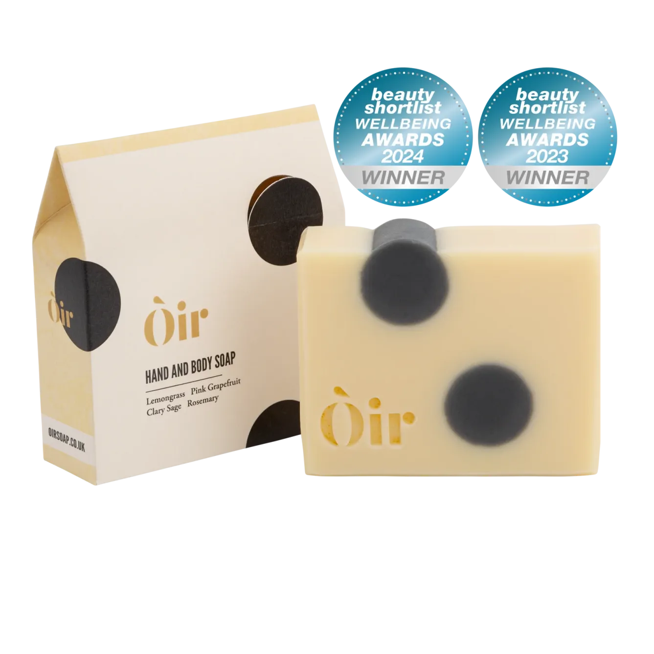 Òir Soaps Òir Lemongrass, Pink Grapefruit, Clary Sage, Rosemary Luxury Hand & Body Soap- Soaps & Lotions