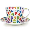 Dunoon Islay Warm Hearts Cup & Saucer- Valentine's Day|Tea