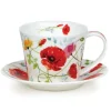 Dunoon Islay Wild Garden Poppy Cup & Saucer- Tea|Tea