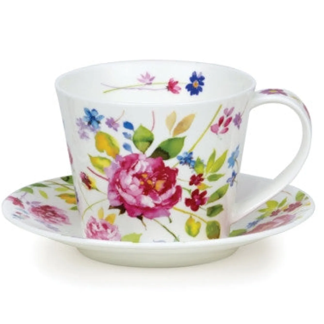 Dunoon Islay Wild Garden Rose Cup & Saucer- Tea|Tea