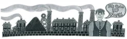 Moorland Pottery It's Grim Up North Mug by- Whimsical|Places