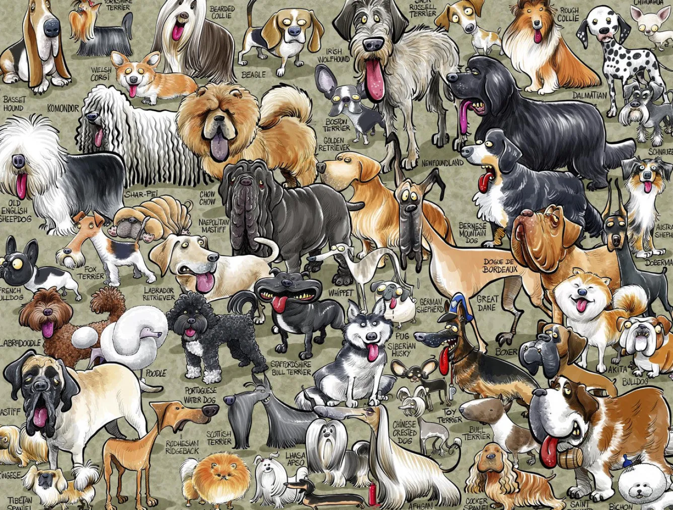 All Jigsaw Puzzles It's Just.....Dogs! 1000 Piece Jigsaw Puzzle- Puzzles|Children