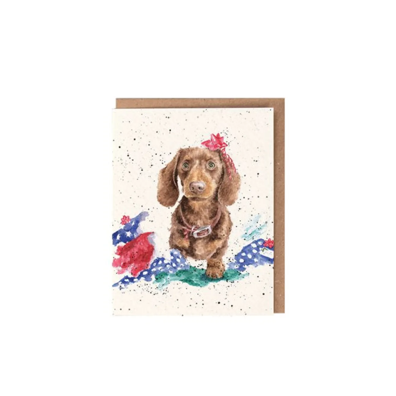 Wrendale Designs 'It Was The Cat' Dachshund Christmas Gift Enclosure Card- Christmas|Greeting Cards