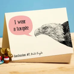 Bewilderbeest I Wear A Toupee Greetings Card- Greeting Cards