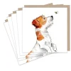 Paper Shed Design Jack Russell and Bee Set of 5  Notecards- Greeting Cards