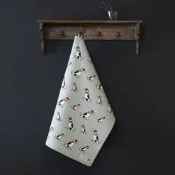 Sweet William Jack Russell Tea Towel- Tea|Tea Towels