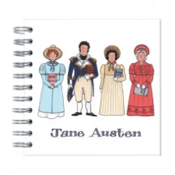 Alison Gardiner Jane Austen Wire Bound Mini Notebook- Stationery