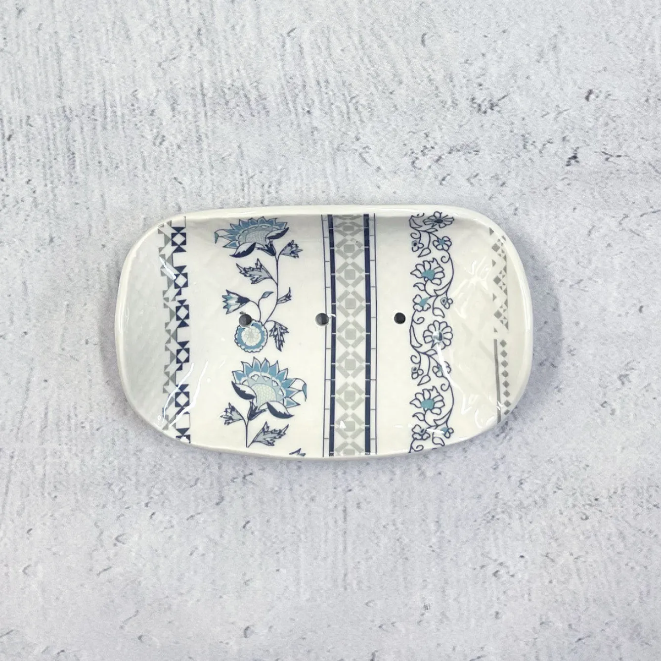 Alex Allday Jasmine Ceramic Soap Dish- Tea|Soaps & Lotions