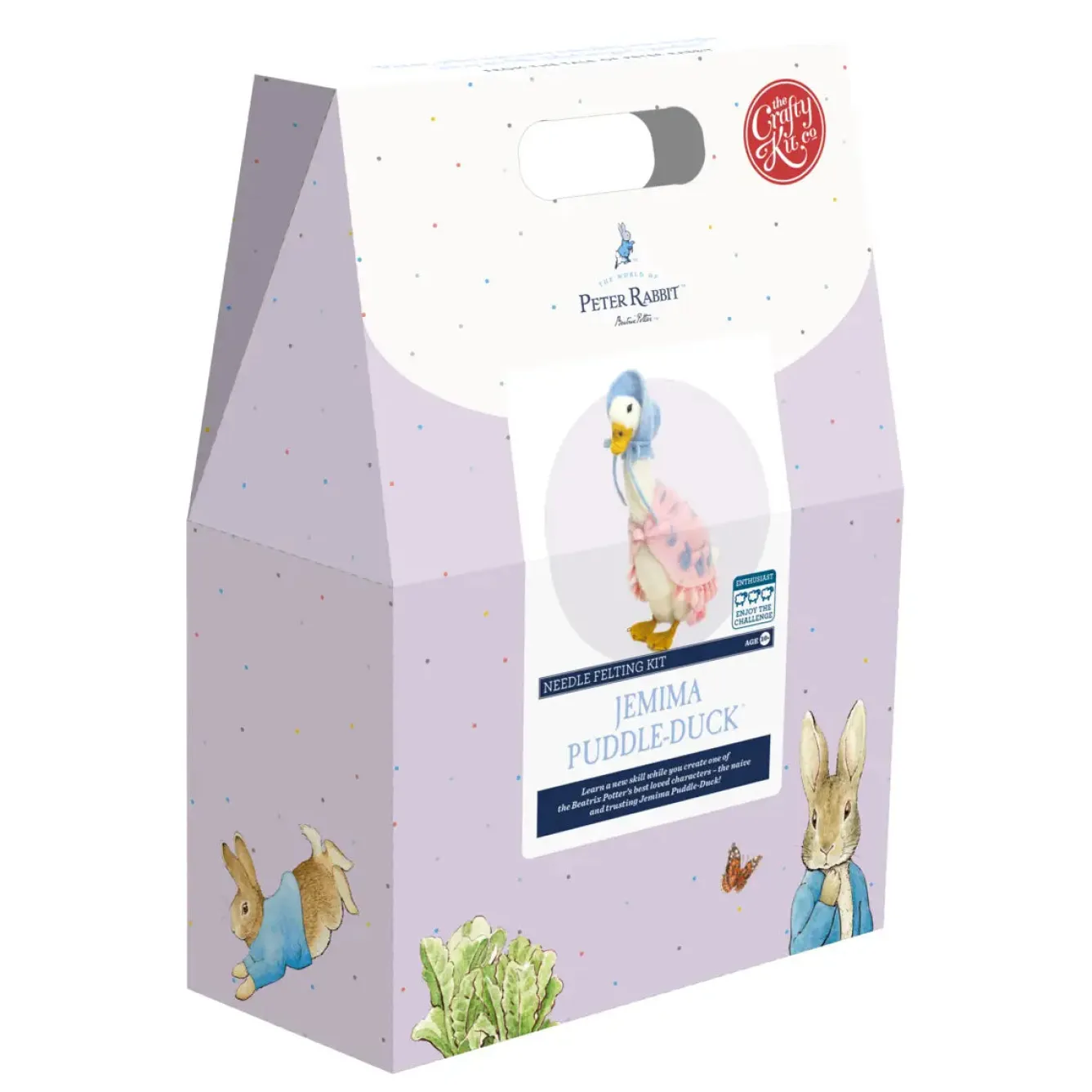 The Crafty Kit Co. Jemima Puddle-Duck Needle Felting Craft Kit- Crafts|Children