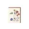 Wrendale Designs 'Joyful & Triumphant' Jack Russell Gift Enclosure Card- Christmas|Greeting Cards