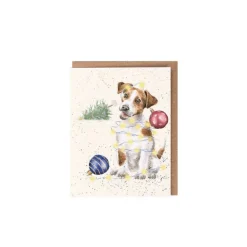 Wrendale Designs 'Joyful & Triumphant' Jack Russell Gift Enclosure Card- Christmas|Greeting Cards