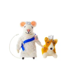 Sew Heart Felt Jubilee Queen Mouse with Princess Corgi- Children
