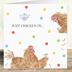 West Country Designs 'Just Chicken In . . .'   Card- Greeting Cards