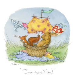 Moongazer Cards Just Have Fun Greeting Card- Greeting Cards