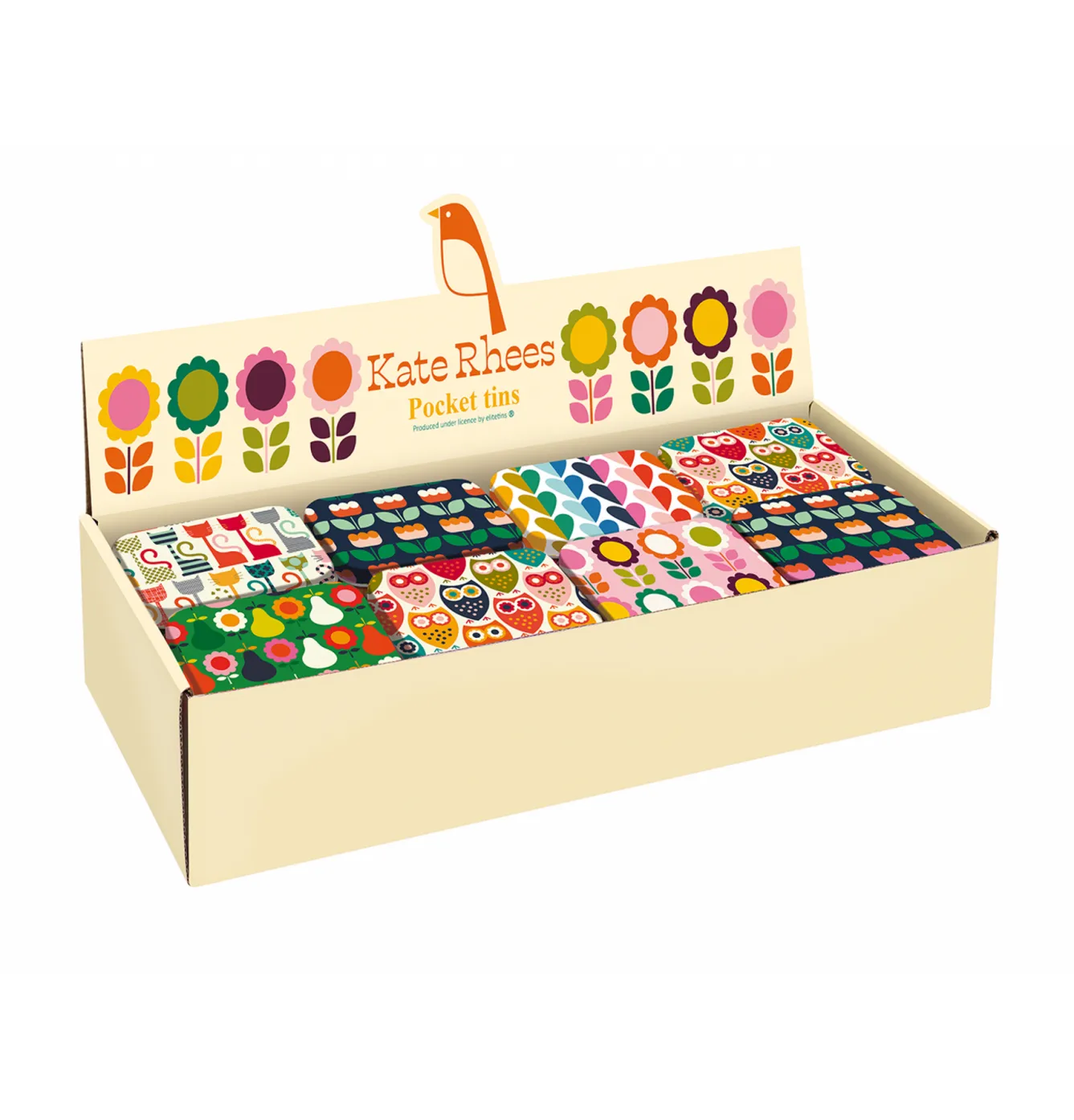 Elite Tins Kate Rhees Pocket Tins- Storage Caddies|Storage