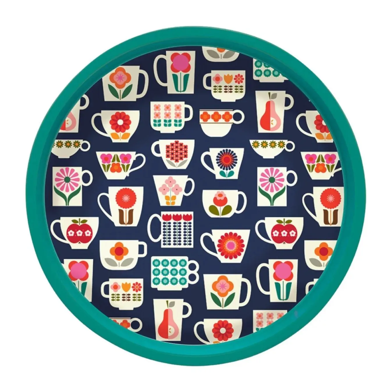 Elite Tins Kate Rhees Teacup Deepwell Tin Tray- Trays|Trays
