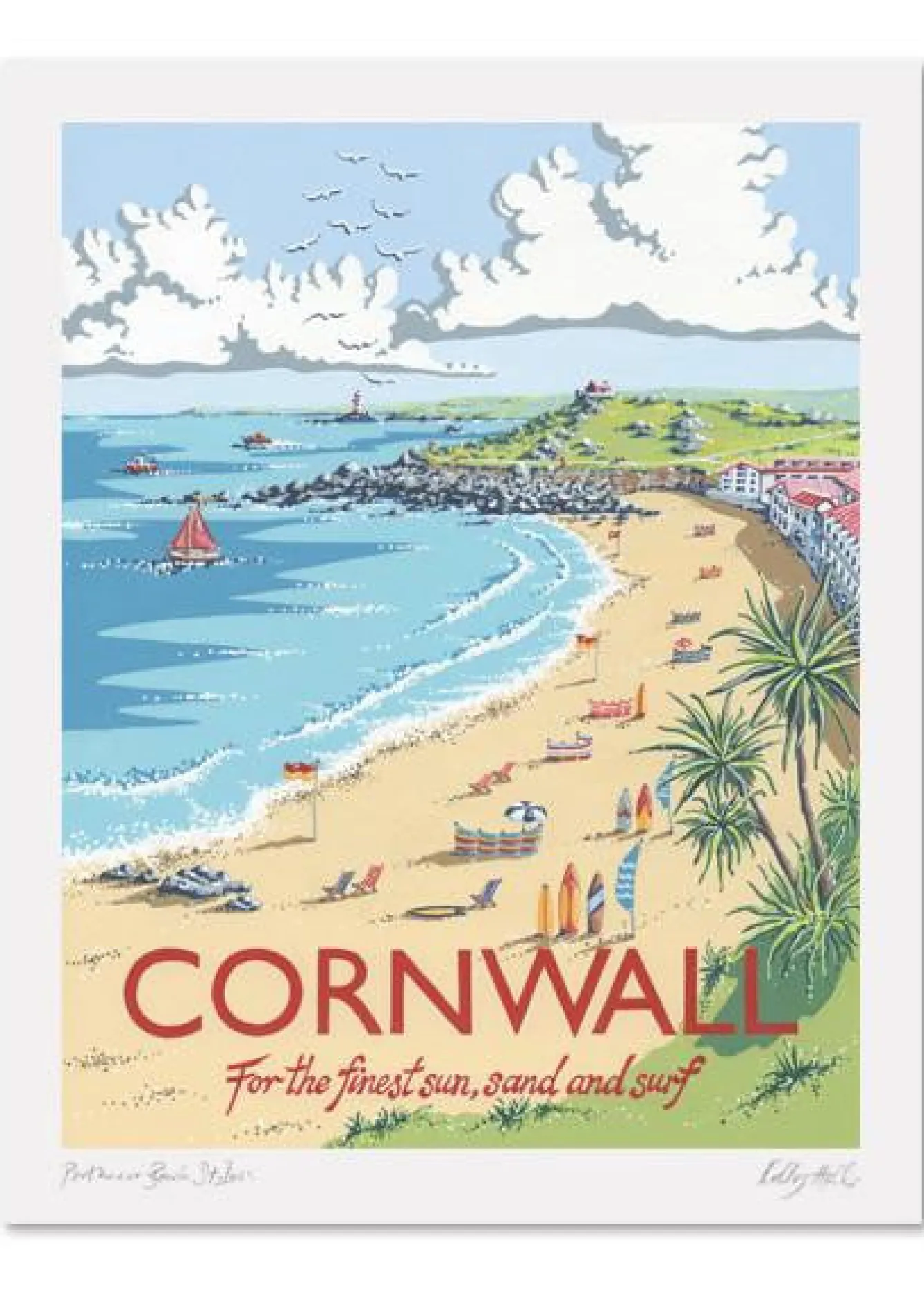 Kelly Hall Designs Kelly Hall Cornwall Print- Art