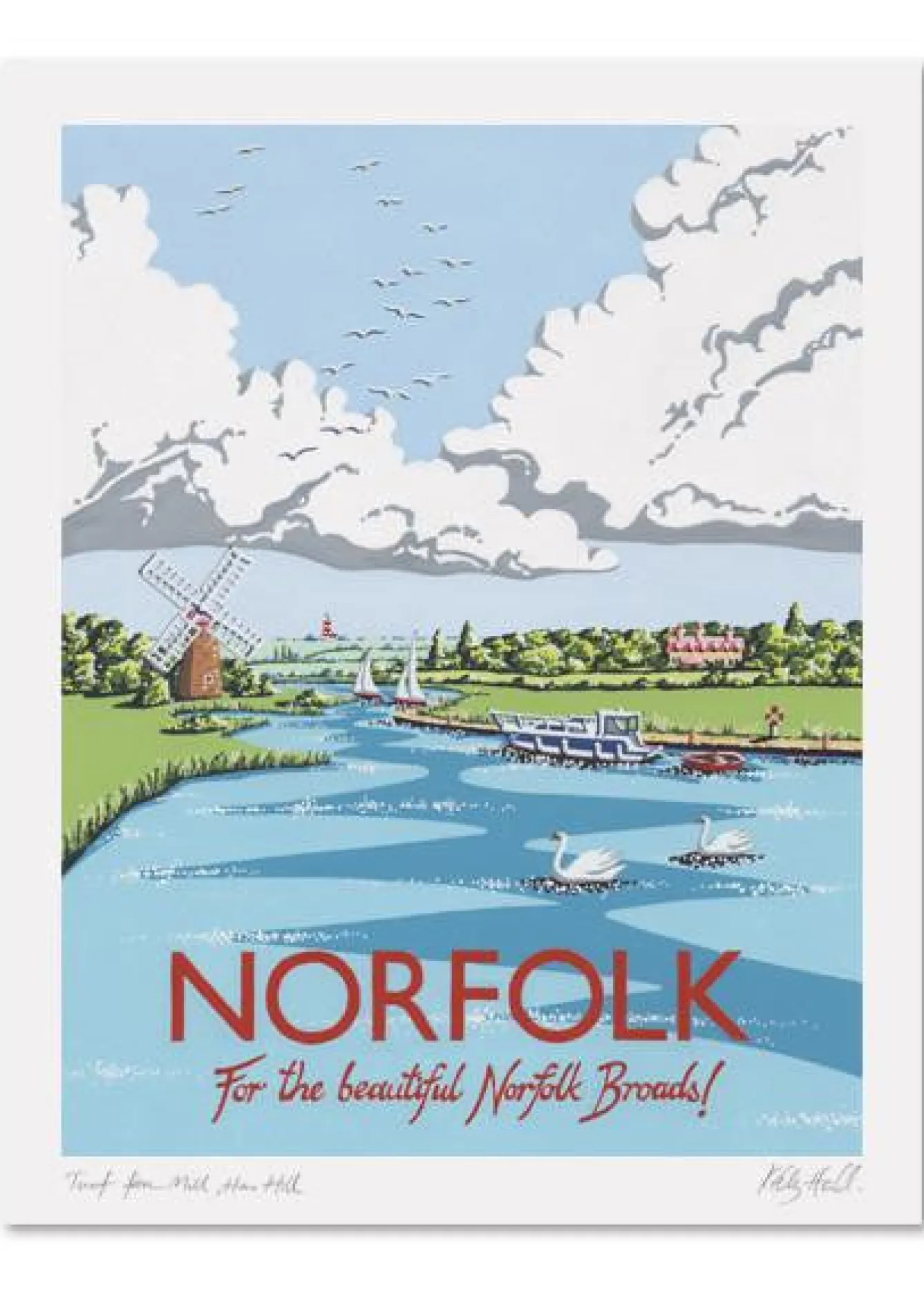 Kelly Hall Designs Kelly Hall Norfolk Print- Art