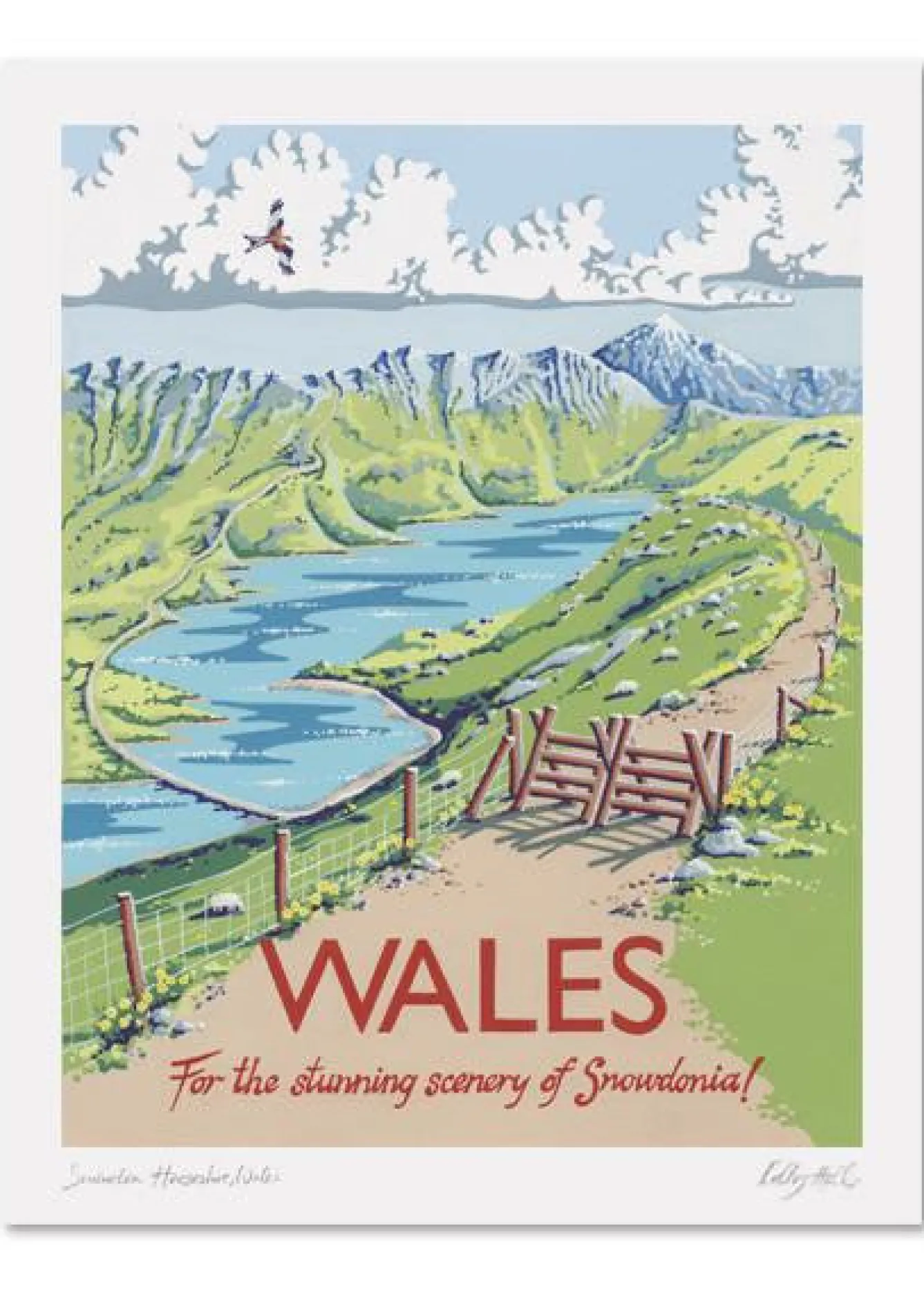 Kelly Hall Designs Kelly Hall Wales Print- Art