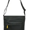 Ori London Kennington B All Black Corn Capsule Recycled Nylon Sling Bag- Bags