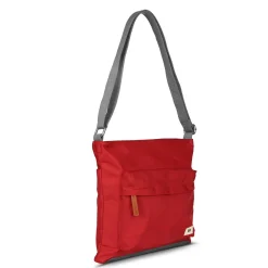 Ori London Kennington B Cranberry Recycled Nylon Sling Bag- Bags