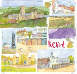 Emma Ball Kent Coaster- Tea|Coasters