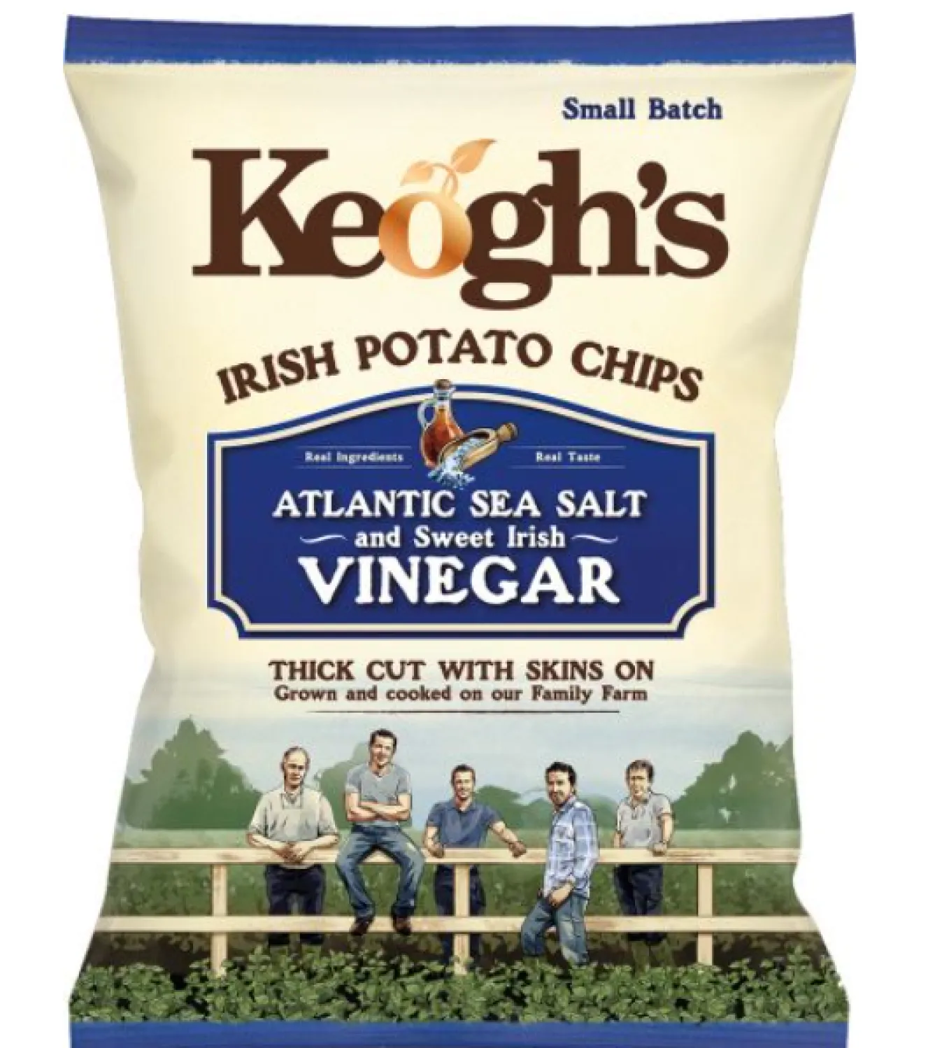 Tea & Biscuits Keogh's Atlantic Sea Salt & Irish Vinegar Crisps - 40g- Snacks & Crackers|New Treats