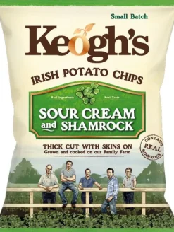 Tea & Biscuits Keogh's Shamrock and Sour Cream Crisps- Tea|Snacks & Crackers