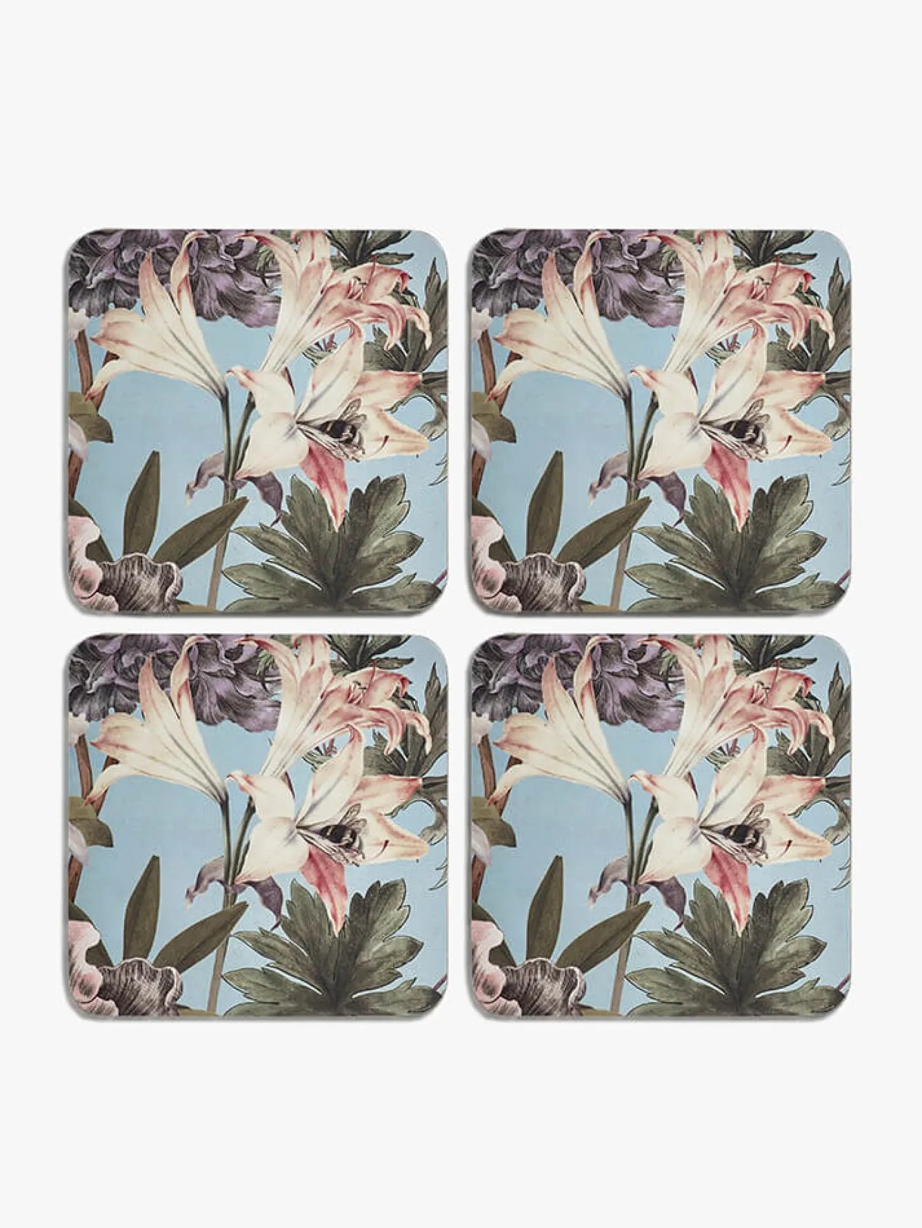 Kew Gardens Bee Floral Coasters (Set of 4)- Coasters