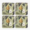 Kew Gardens Fruit and Floral Coasters (Set of 4)- Coasters