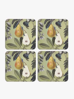Kew Gardens Fruit and Floral Coasters (Set of 4)- Coasters