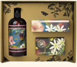 English Soap Company Kew Gardens Jasmine Peach Essential Hand Care Gift Box- Soaps & Lotions