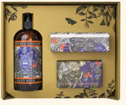 English Soap Company Kew Gardens Lavender & Rosemary Essential Hand Care Gift Box- Soaps & Lotions
