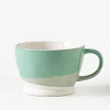 Kew Gardens Light Green Recycled Mug- Flowers & Garden