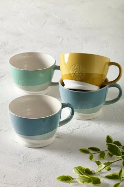 Kew Gardens Ochre Recycled Mug- Flowers & Garden